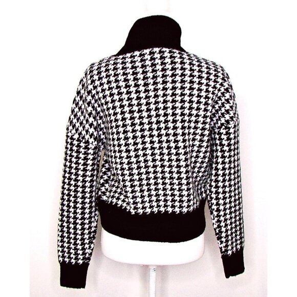 RD Style Turtleneck Sweater Check Hounds Tooth NWT - Picture 3 of 11